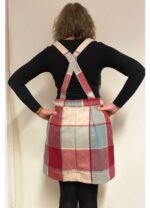 Windowpane check wool pinafore - ref 194 - Resale item - Approx UK 12-14 - Image 3