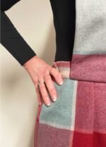 Windowpane check wool pinafore - ref 194 - Resale item - Approx UK 12-14 - Image 4