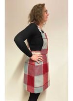 Windowpane check wool pinafore - ref 194 - Resale item - Approx UK 12-14 - Image 2