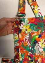 Bird print multicolour cotton dungaree-mini - ref 190 - Resale item - Approx UK 18-20 - Image 5