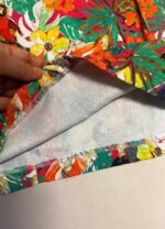 Bird print multicolour cotton dungaree-mini - ref 190 - Resale item - Approx UK 18-20 - Image 8