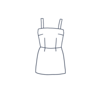 Small Straps Mini Dress