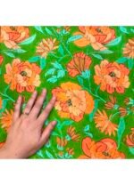 Fabric Ref 5472 - Floral Viscose - Image 2