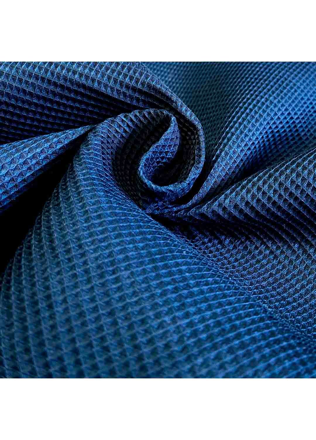 5481 (1) Fabric Ref 5481 - Dark Teal Waffle Cotton - Image 1