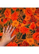 Fabric Ref 5490 - Floral Synthetic Mix - Image 3