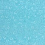 Fabric Ref 5514 - Blue Floral Cotton Brocade