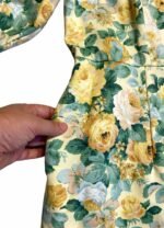 Vintage floral yellow mini dress - ref 205 - Resale item - UK 14-16 - Image 3