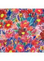 Fabric Ref 5414 - Floral Satin