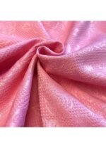 Fabric Ref 5486 - Pink Floral Cotton Brocade
