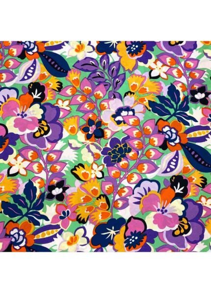 Fabric Ref 5547 - Floral Crepe Viscose Mix