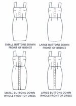 Design your own: Pencil Button-up Back-Bow Strap Dress - Image 5