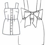 Design your own: Mini Button-up Back-Bow Strap Dress