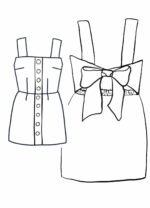 Design your own: Mini Button-up Back-Bow Strap Dress