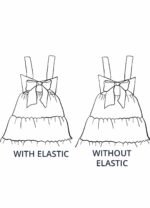 Design your own: Tiered Button-up Back-Bow Strap Dress - Image 2